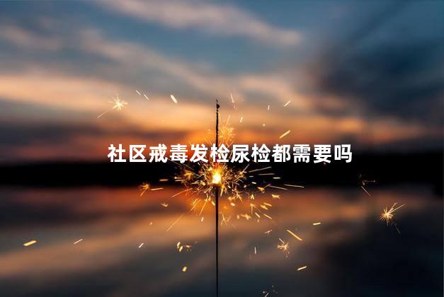 社区戒毒发检尿检都需要吗